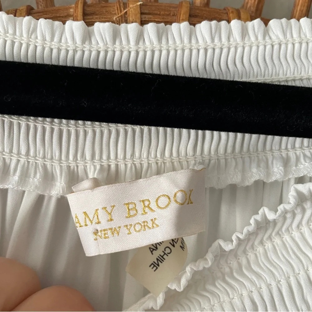 Ramy Brook Jessica Off The Shoulder White Mini Dress Size small - Picture 8 of 8